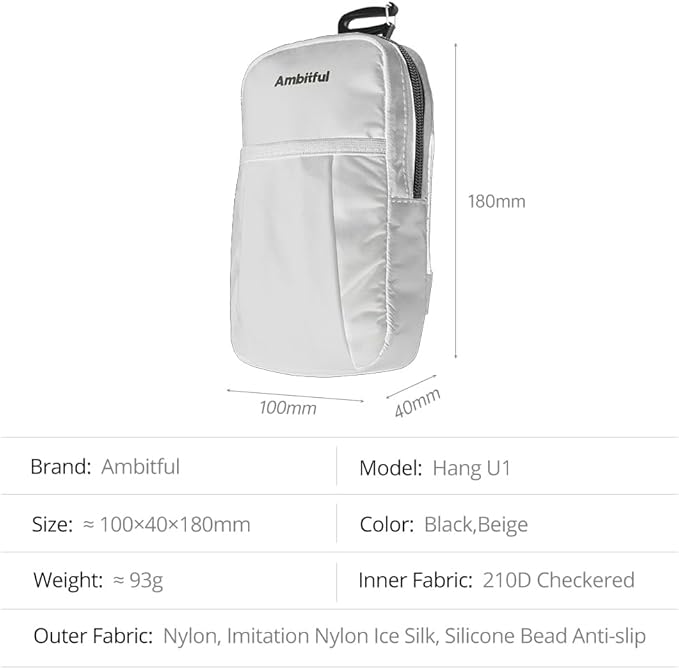 AMBITFUL Compact Sports Camera Bag, Shoulder Strap Storage Case, 3.94 x 1.57 x - Image 2