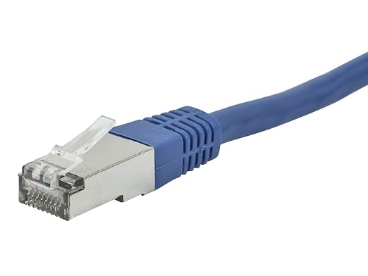 Monoprice Cat6A 25ft Blue Patch Cable Double Shielded 26AWG 10G Pure Bare - Image 3