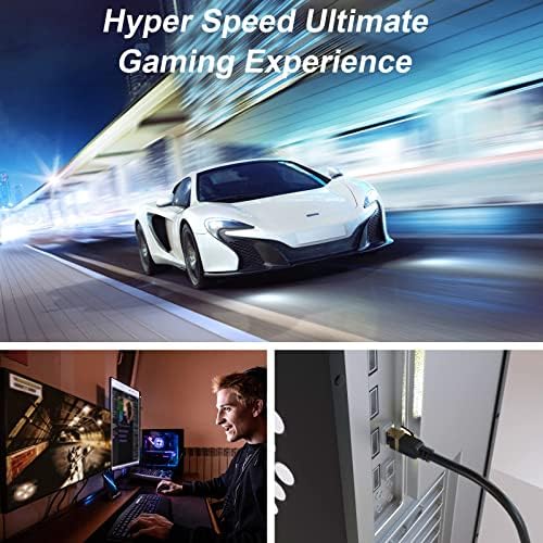 Cat 8 Ethernet Cable, 100FT High Speed Heavy Duty 26AWG Cat8 LAN Network Cable - Image 4