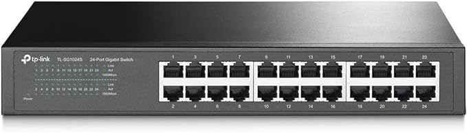TP-Link 24 Port Gigabit Ethernet Switch Desktop/ Rackmount Plug & Play Shielded by TP-Link