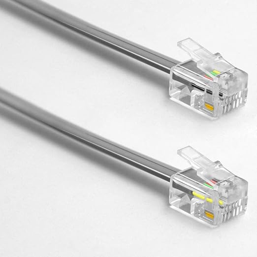 NECABLES 4Pack 6 Inch Short Telephone Cord Phone Cable Wall Phone Cord - Image 3
