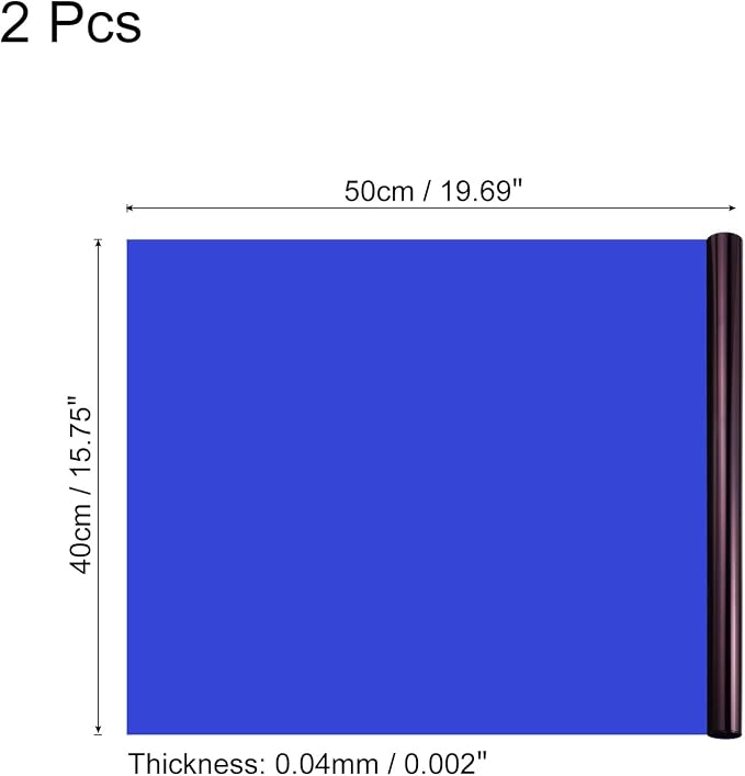 MECCANIXITY Lighting Gel Filter 15.7x19.7 Inch Blue 82 Color Correction Sheet - Image 2