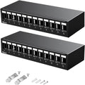 Patch Panel 12 Port Blank Keystone Patch Panel STP&UTP Compatible by Enmane