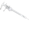 Electronic Digital Calipers, inch and Millimeter Conversion, LCD Screen by Simhevn