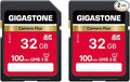 GIGASTONE 32GB SD Card 2-Pack, Camera Plus, UHS-I U1 Class 10 SDHC Memory Card by Gigastone