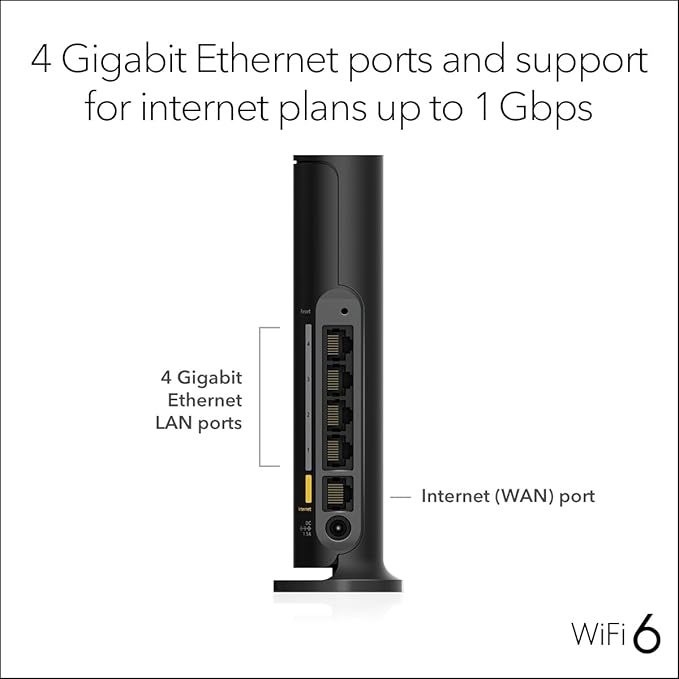 NETGEAR WiFi 6 Router 4-Stream – Router Only, AX1800 Wireless Speed, Covers up - Image 7