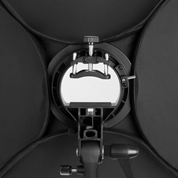 Godox 24" x 24" Softbox with S-Type Bowens Mount Bracket Flash Holder Kit - Image 4