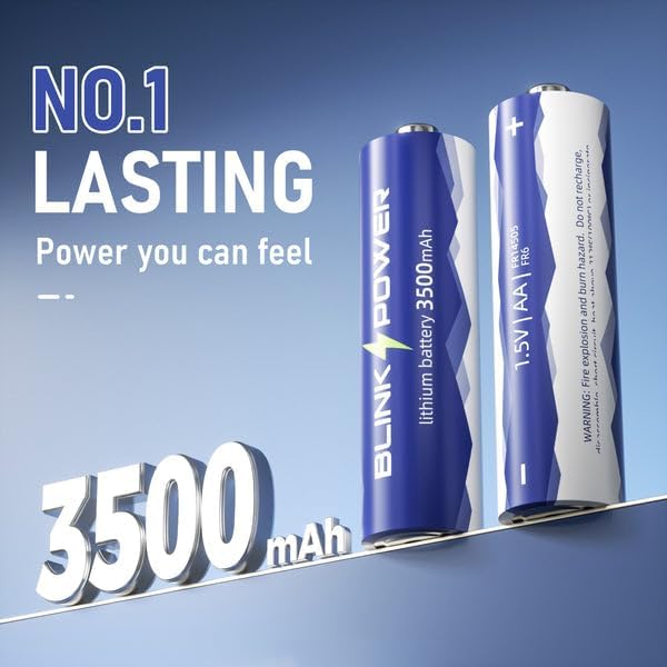 Blinkspower Lithium Batteries AA 16 Pack, 3500mAh NO.1 Lasting 1.5V Double A - Image 2