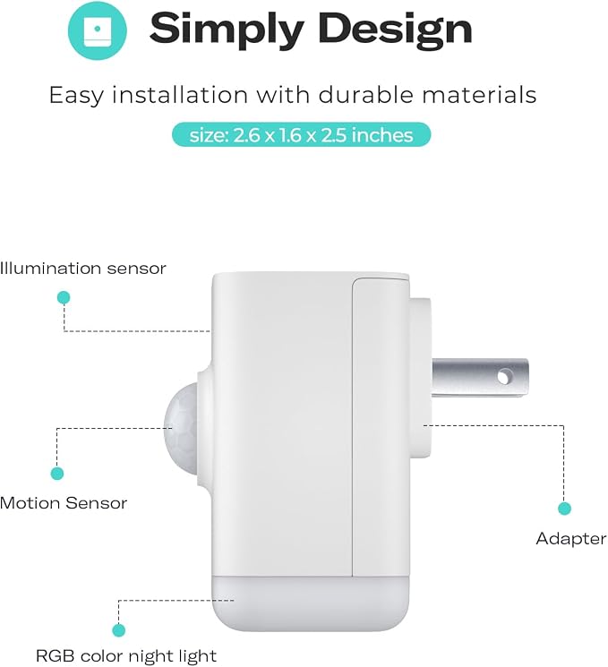 THIRDREALITY Multi-Function Night Light, Zigbee Repeater, 3-in-1 Combines a - Image 2
