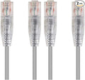 Monoprice Cat6 2ft Gray Component Level Patch Cable UTP 28AWG 550MHz Pure Bare by Monoprice