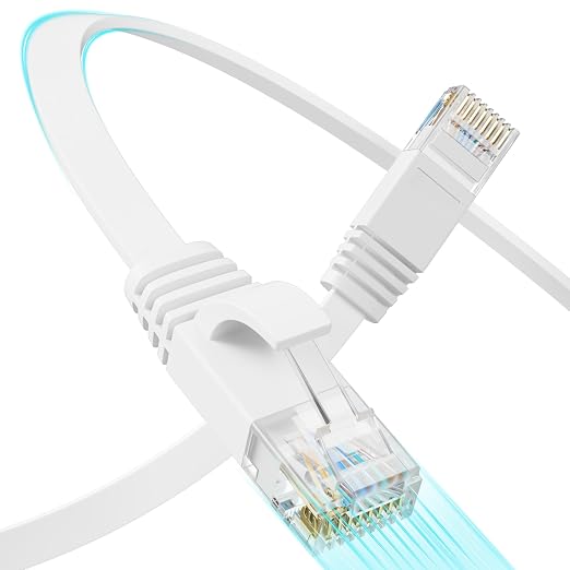 Cat 6 Flat Ethernet Cable 40 FT, UTP 10Gbps High-Speed Cat6 Ethernet Cable by Unknown