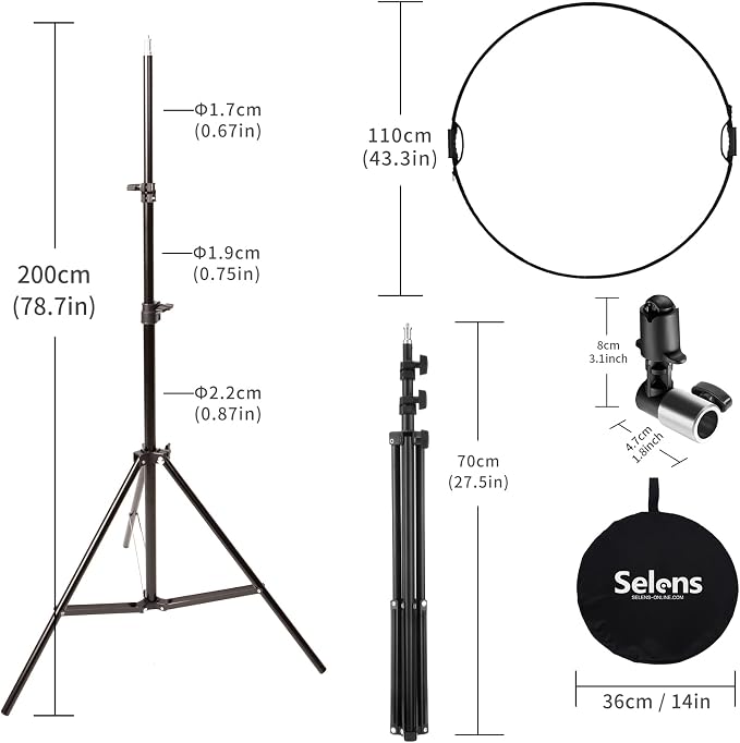 Selens 43" Photography Reflector - Image 5