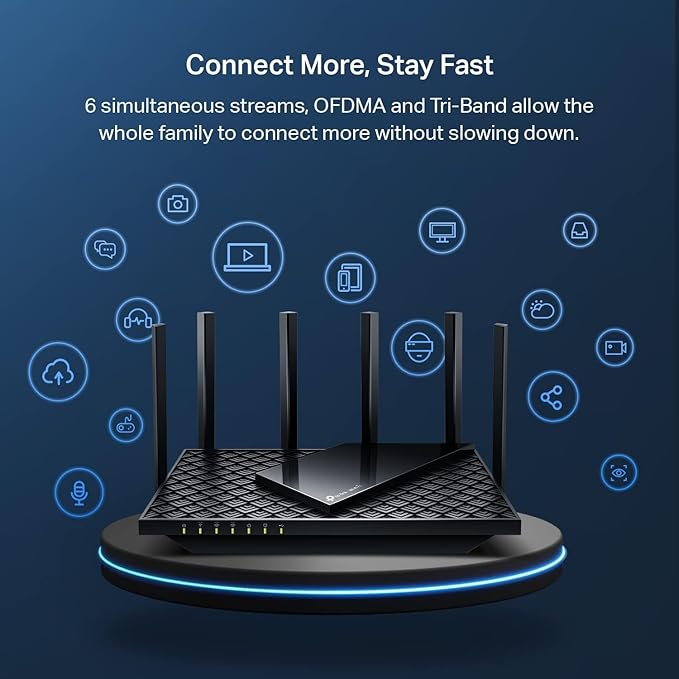 TP-Link AXE5400 Tri-Band WiFi 6E Router, Gigabit Internet - Image 5