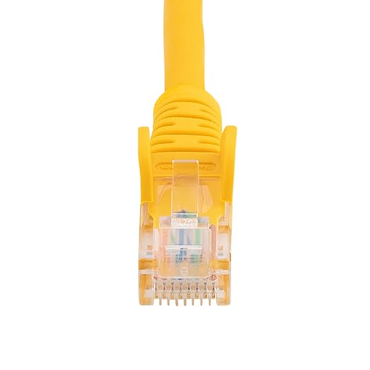 StarTech.com Cat5e Ethernet Cable - 15 ft - Yellow- Patch Cable - Snagless - Image 4