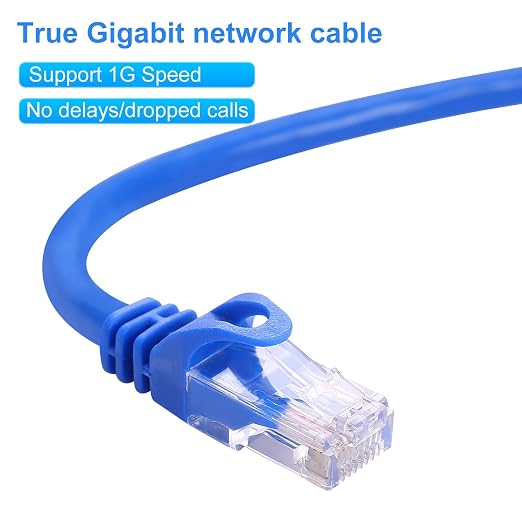 CAT 6 5FT Ethernet Cable, Indoor High-Speed 10Gbps Snagless CAT6 Ethernet Cable - Image 4