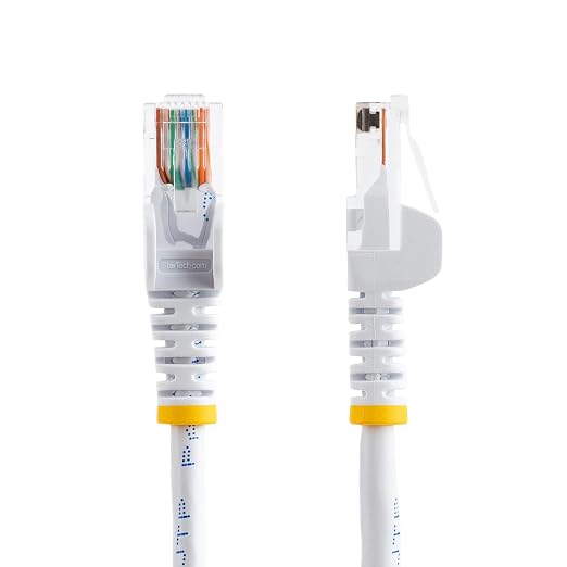 25 Ft White Snagless Cat5e Utp Patch Cable - Image 2