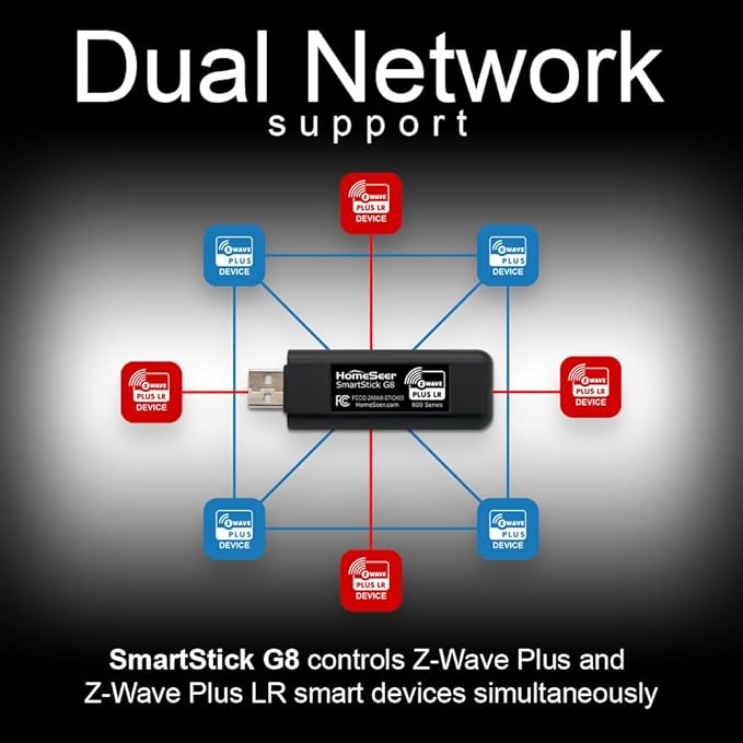 HomeSeer Z-Wave USB Interface/Radio/Dongle, 800 Series Mesh & Long Range Z-Wave - Image 4