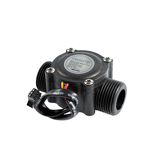 3/4" Water Flow Sensor Food-Grade Switch Hall Effect Flowmeter Fluid Meter by Unknown