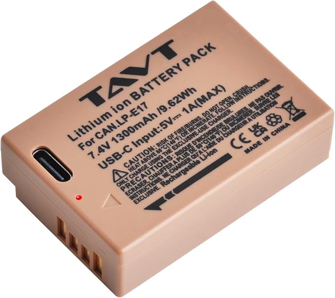 2-Pack LP-E17 Battery, USB-C R50 Battery Compatible - Image 6
