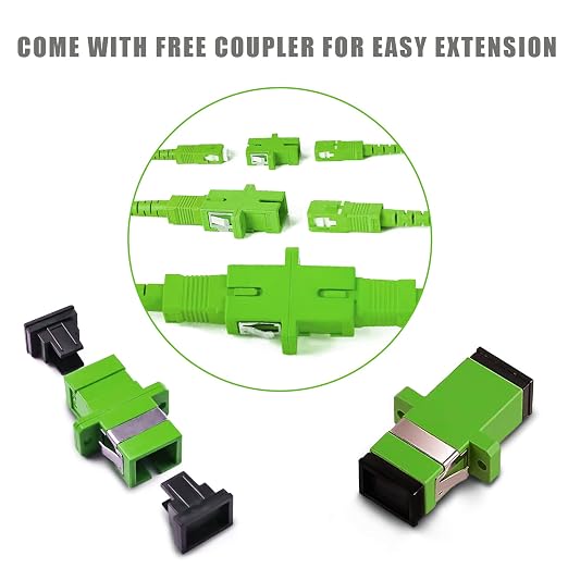 20Pack - 1m SC/APC to SC/APC Fiber Optic Internet Cable, Armored Single Mode - Image 4