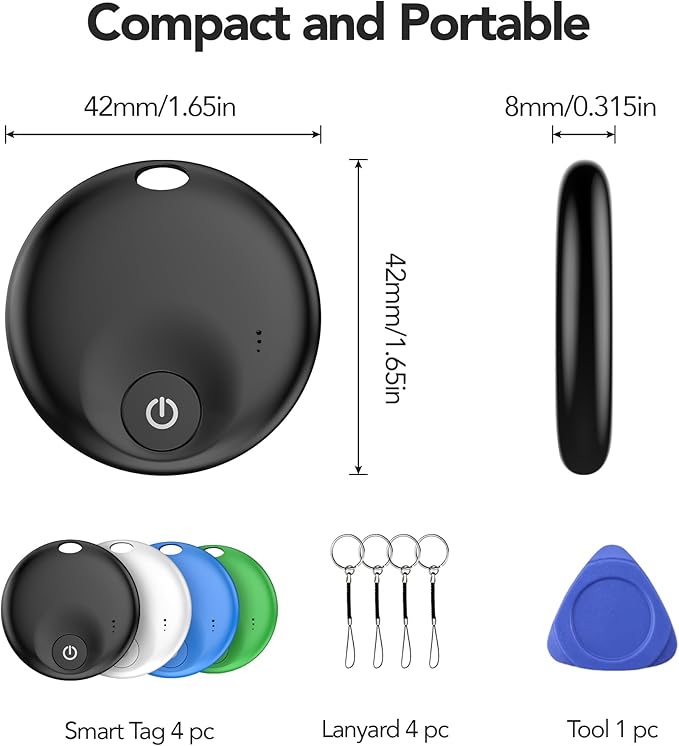 Air Tracker Tags 4 Pack, Item Finder Works - Image 4