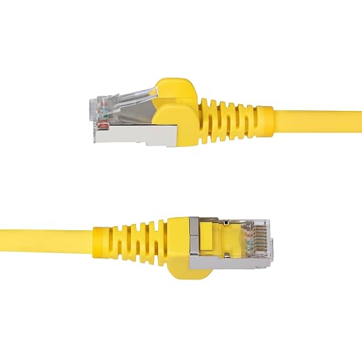 StarTech.com 1ft Yellow CAT6a Ethernet Cable, Snagless RJ45, 100W PoE++ - Image 3