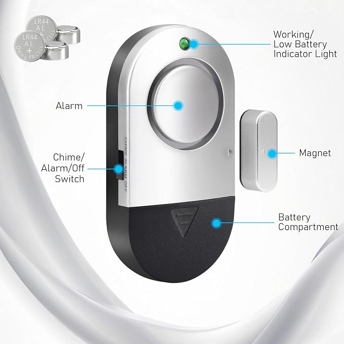 Window Door Alarm, Toeeson 120DB Pool Alarm - Image 2