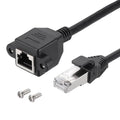 MECCANIXITY Cat5 Ethernet Extension Cable, 3.3Ft RJ45 Male to Female Screw by MECCANIXITY
