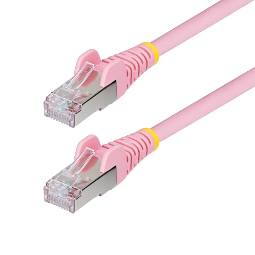 StarTech.com 25ft Pink CAT6a Ethernet Cable, Snagless RJ45, 100W PoE++ by StarTech