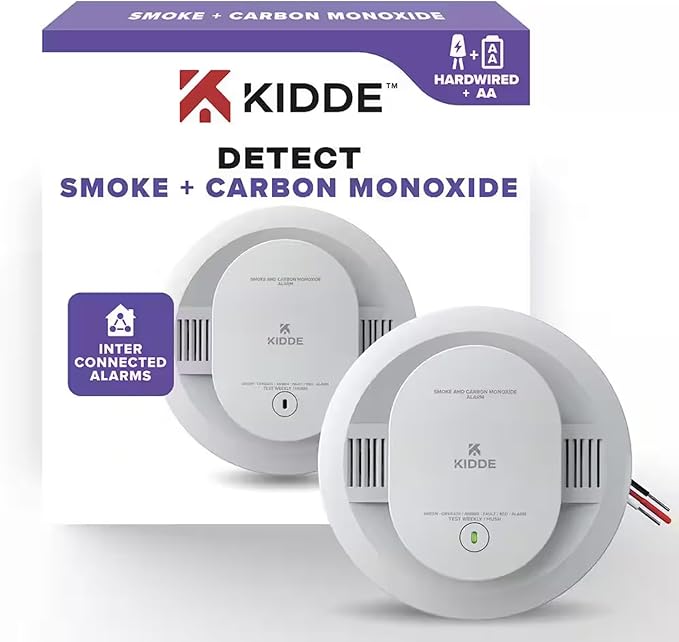 Kidde KN-COSM-IBA Hardwire Combination Smoke Carbon Monoxide Detector Battery - Image 2