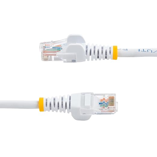 StarTech.com Cat5e Ethernet Cable - 15 ft - White- Patch Cable - Snagless Cat5e - Image 3