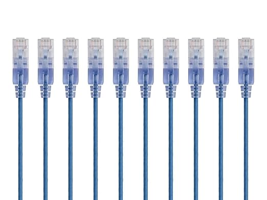 Monoprice - 133257 SlimRun Cat6A Ethernet Patch Cable - Snagless RJ45 UTP Pure - Image 2
