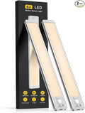 MCGOR 14.7inch Under Cabinet Lighting, 2 Pack Rechargeable Motion Sensor Light by MCGOR