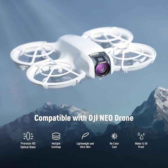 Neewer ND Filter Set for NEO Drone, 3 Pack ND8/ND16/ND32 Neutral Density Drone - Image 2