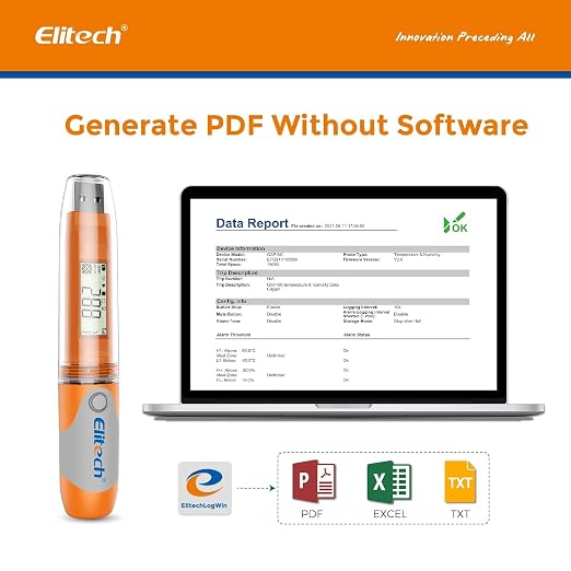Elitech USB Temperature Data Logger Reusable Digital Recorder Medical - Image 2