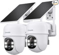 2K Cameras for Home Security-2.4G WiFi Outdoor Camera Wireless Solar/Battery by Cinnado