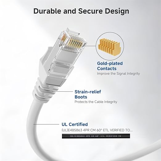 Cable Matters 10Gbps Snagless Long Cat 6 Ethernet Cable - 150ft - Image 4