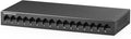 16 Port Gigabit Switch, 16 x 100/1000Mbps Ports, Metal Unmanaged Fanless Pluy by YuLinca