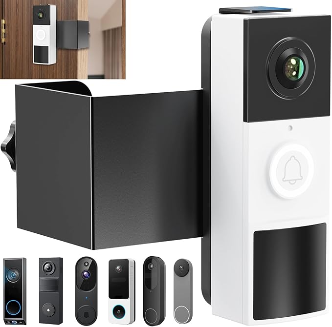 Anti-Theft Doorbell Mount No Drill Compatible by Honeast