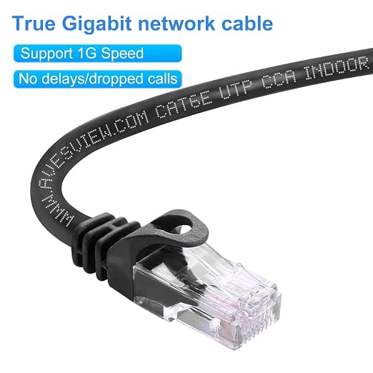 CAT 6 Ethernet Cable 100 FT, Indoor High-Speed 10Gbps Snagless Long CAT6 100ft - Image 5