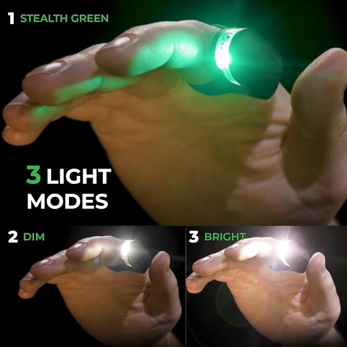 2-Pack, High Tech Wearable LED Flashlight, Faster and Easier Than a Headlamp - Image 3