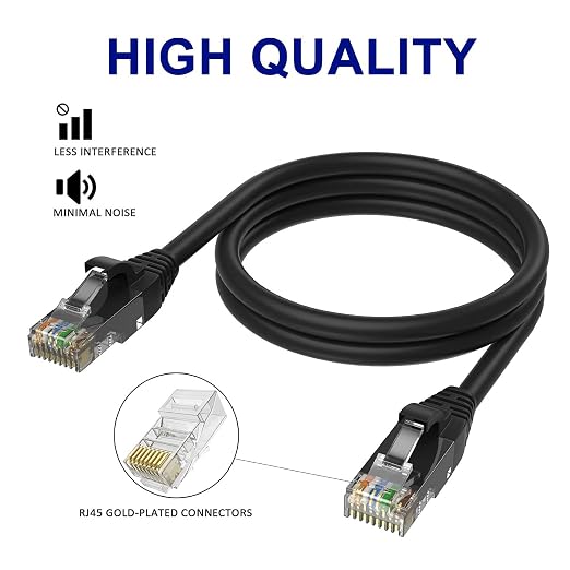 Adoreen Cat 6 Ethernet Cable 12 Ft-3 Pack, High Speed Short Patch Cables - Image 3