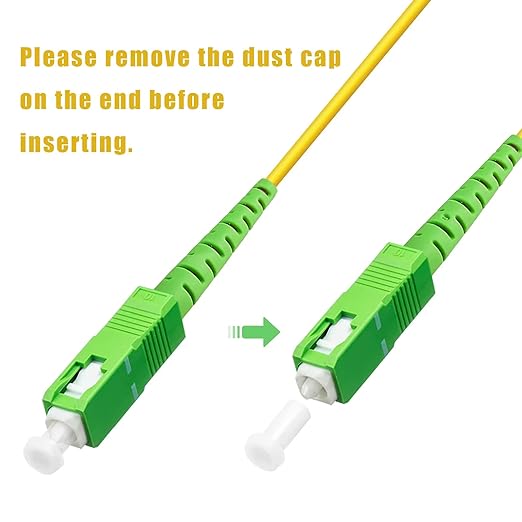 10Pack - 5m SC/APC to SC/APC Fiber Optic Internet Cable, Single Mode Patch Cable - Image 5
