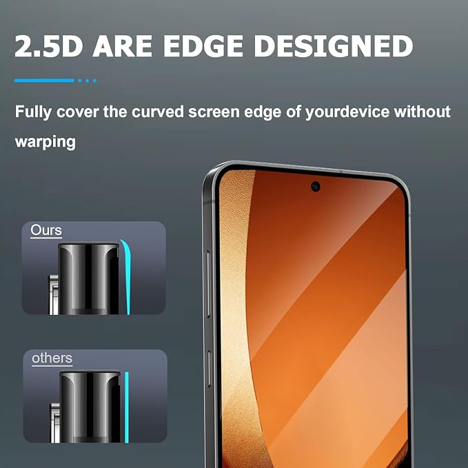 Geviaho Galaxy S21 Privacy Screen Protector Tempered Glass, 9H Hardness 2D - Image 6