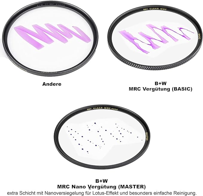 B+W 67mm Master Clear MRC Nano 007M Glass Filter - Image 6