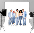 7x5FT White Backdrop for Photography, High Density Polyester Fabric Background by Unknown