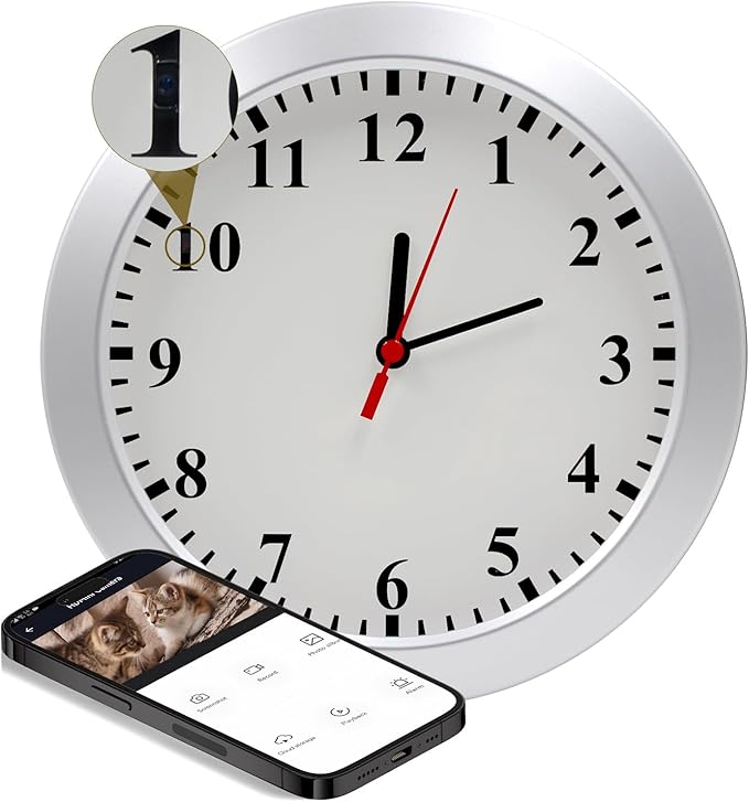 WiFi Security Camera, Hidden Camera Clock, Spy Camera by Unknown