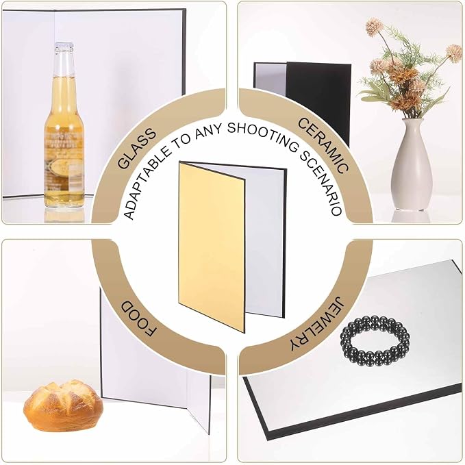 2Pcs 17"x11" Light Reflector 2 in 1 Photography Reflector Cardboards, Foldable - Image 5
