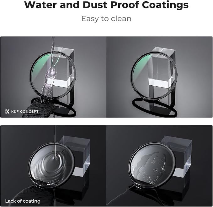 K&F CONCEPT 82mm MC UV Protection Filter Shockproof Tempered Optical Glass - Image 6
