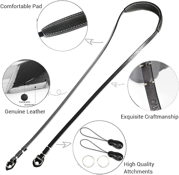 CP005 Leather Camera Neck Shoulder Strap - Image 3